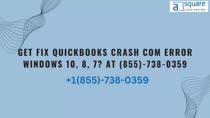 get fix quickbooks crash com error windows