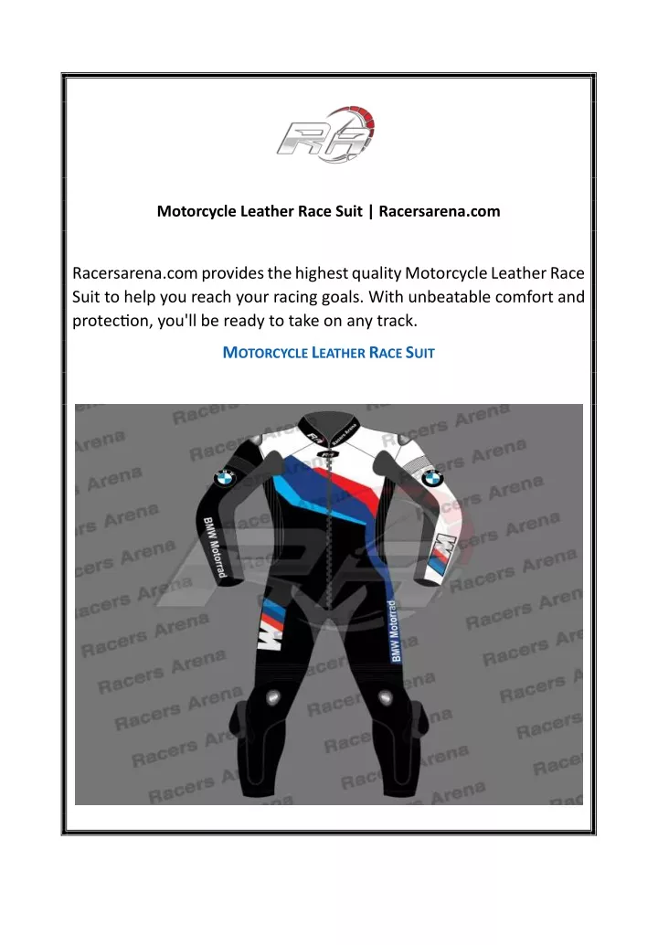 motorcycle leather race suit racersarena com