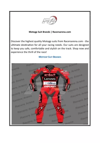 Motogp Suit Brands  Racersarena.com 03