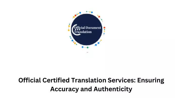 official certified translation services ensuring