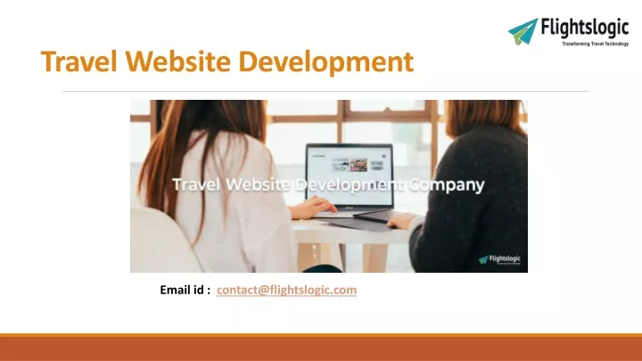 travel website development