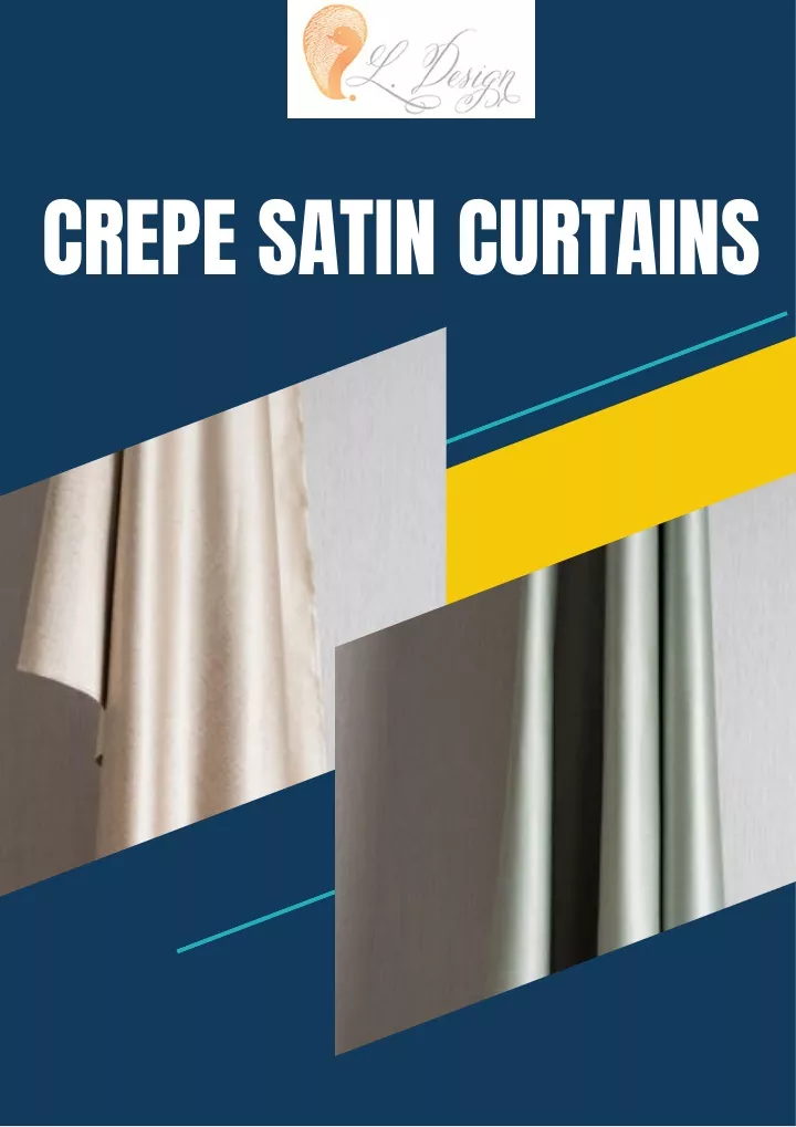 crepe satin curtains