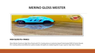 Merino High Gloss MDF Board