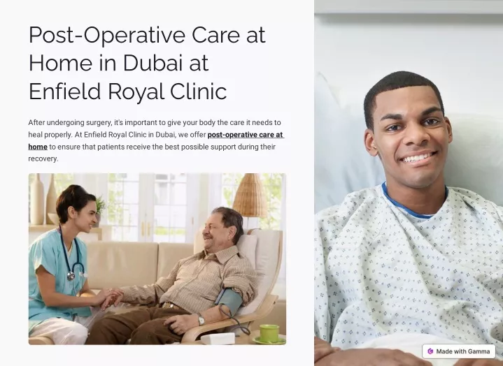 post operative care at home in dubai at enfield