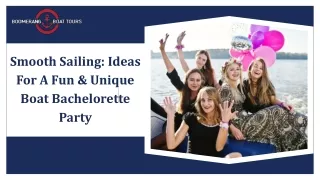 Smooth Sailing Ideas For A Fun & Unique Boat Bachelorette Party