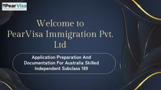 Application Preparation And Documentation For Australia Skilled Independent Subclass 189