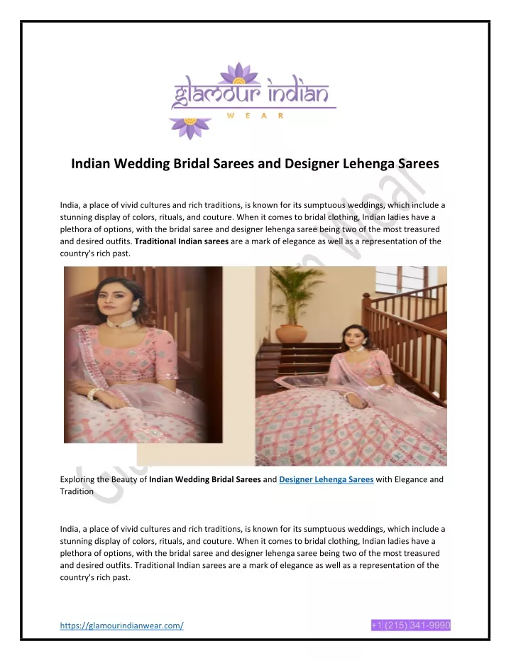 indian wedding bridal sarees and designer lehenga