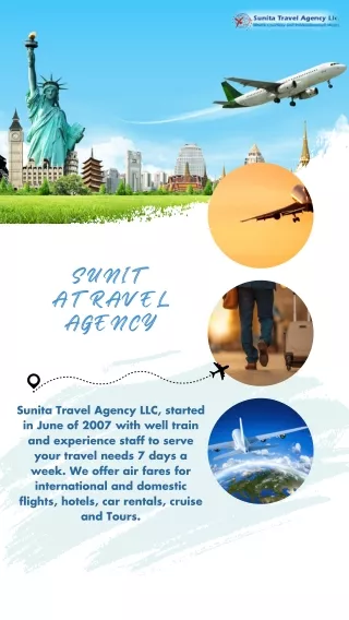 Sunita Travel Agency -Best Indian Travel Agents In Usa