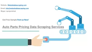 Auto Parts Pricing Data Scraping Services