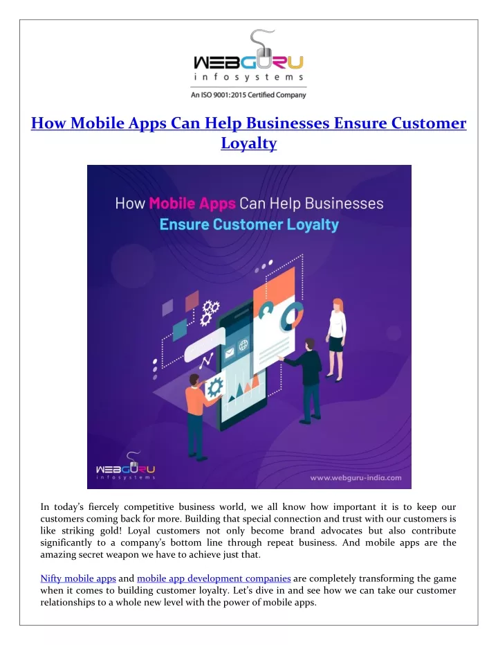 how mobile apps can help businesses ensure