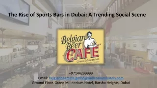 The Rise of Sports Bars in Dubai- A Trending Social Scene