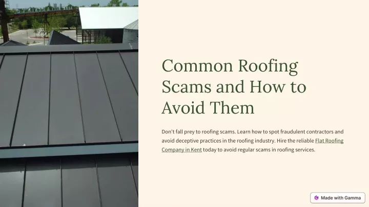 common roofing scams and how to avoid them