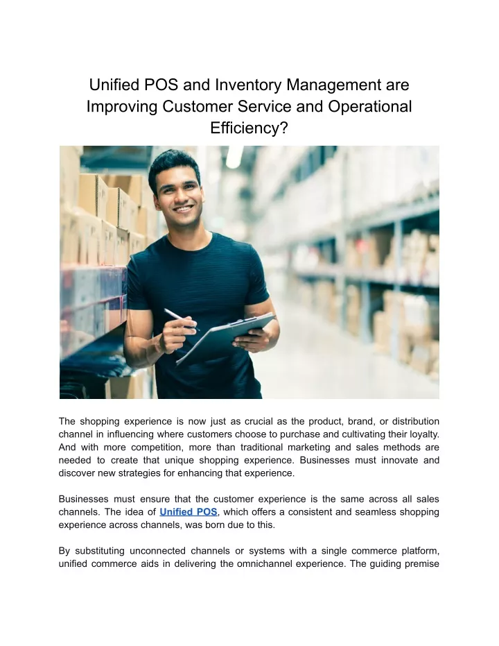 unified pos and inventory management