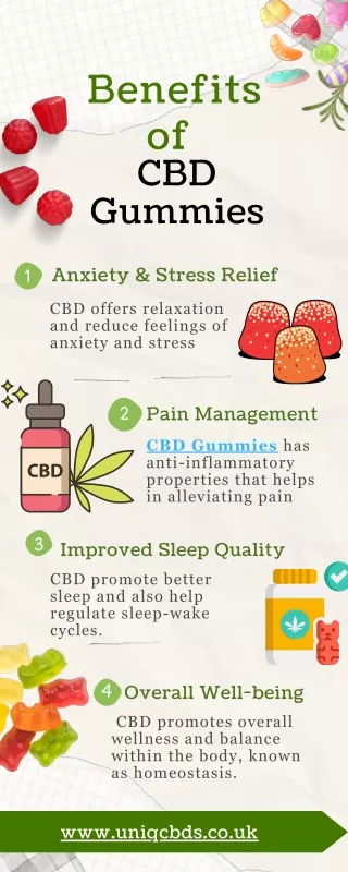 Benefits of CBD Gummies for Sleep in UK | UniqTouch