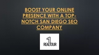 Boost Your Online Presence with a Top-notch San Diego SEO Company