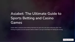 asiabet the ultimate guide to sports betting