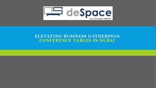 Elevating Business Gatherings Conference Tables in Dubai