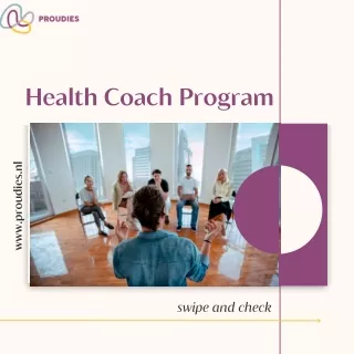 Explore Health Coach Program Through Proudies Academy