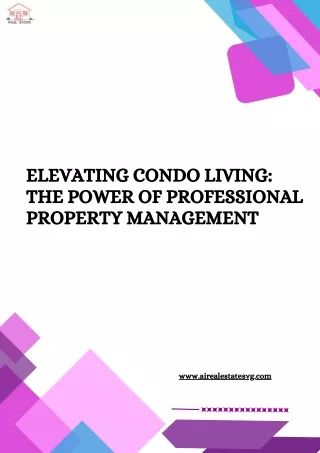 Condo Property Management in St. Vincent & The Grenadines