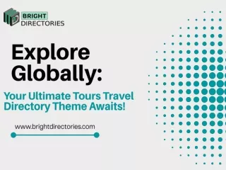 Explore Globally Your Ultimate Tours Travel Directory Theme Awaits!