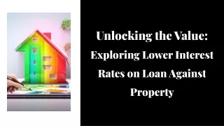 Lowest Loan Against Property Interest Rates