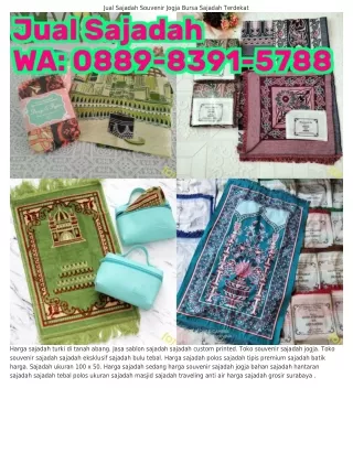 Ö889–8З9l–5ᜪ88 (WA) Harga Sajadah Meteran Sajadah Kain Katun