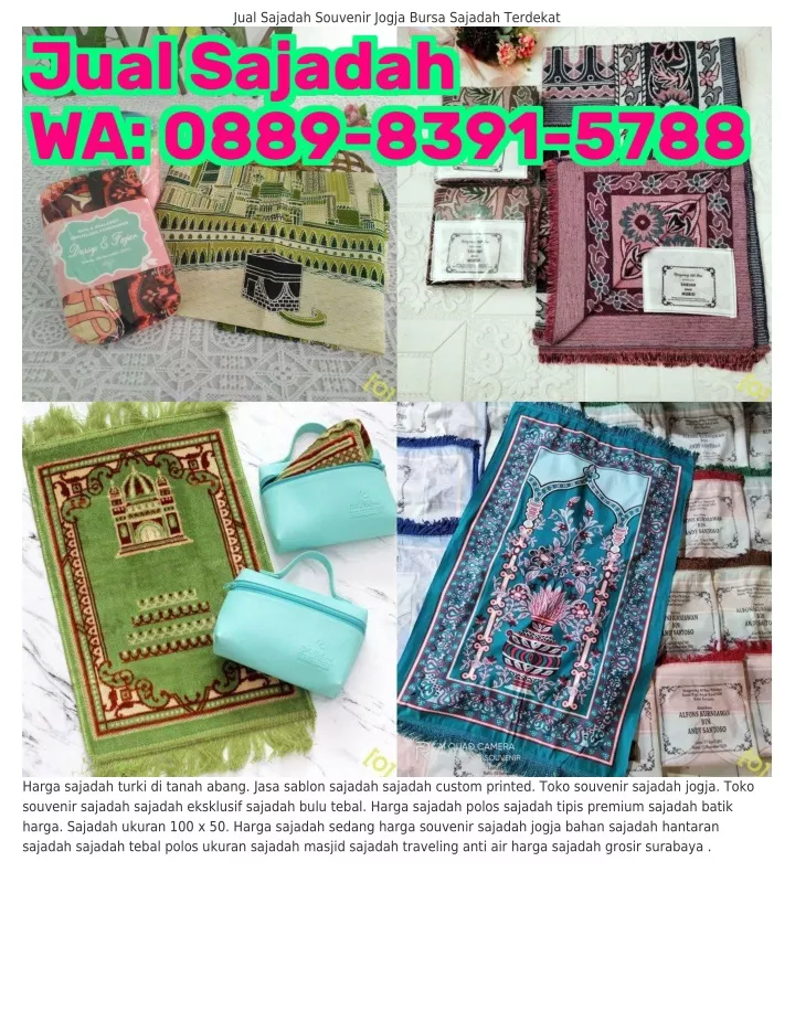 jual sajadah souvenir jogja bursa sajadah terdekat