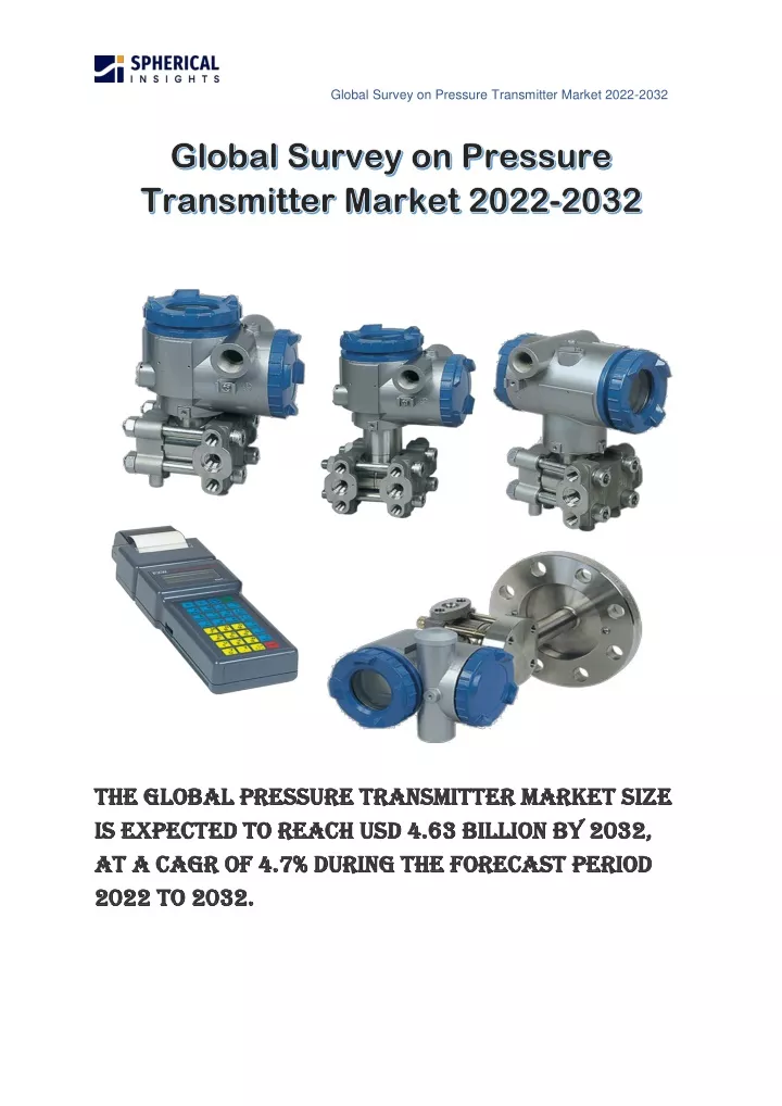 global survey on pressure transmitter market 2022