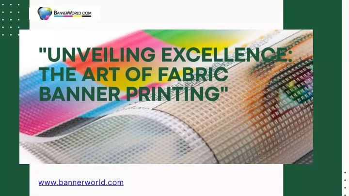 unveiling excellence the art of fabric banner