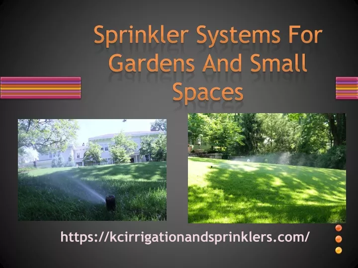 sprinkler systems for gardens and small spaces