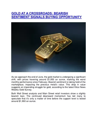 Signals in Buying Gold