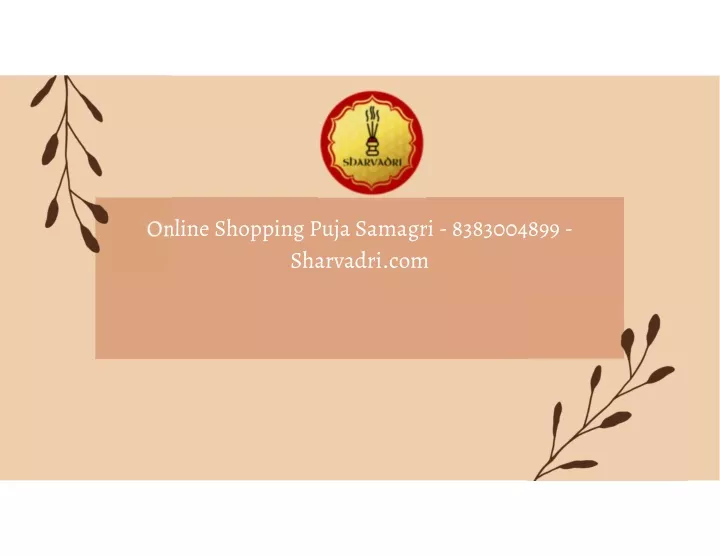 online shopping puja samagri 8383004899 sharvadri