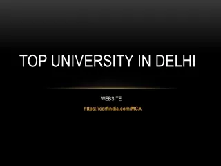 Top University in Delhi