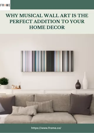 Why Musical Wall Art is the Perfect Addition to Your Home Decor | Frome