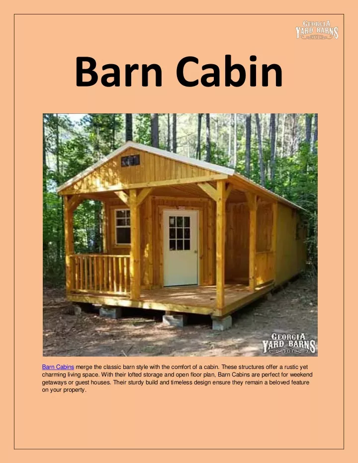 barn cabin