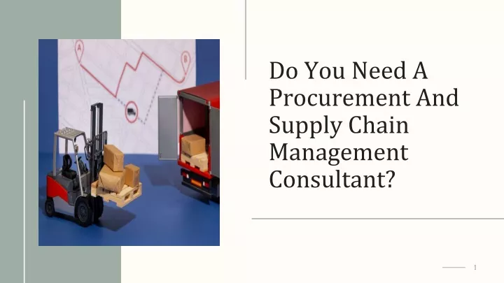 do you need a procurement and supply chain