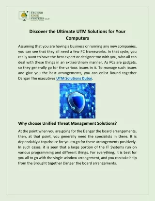 discover the ultimate utm solutions for your