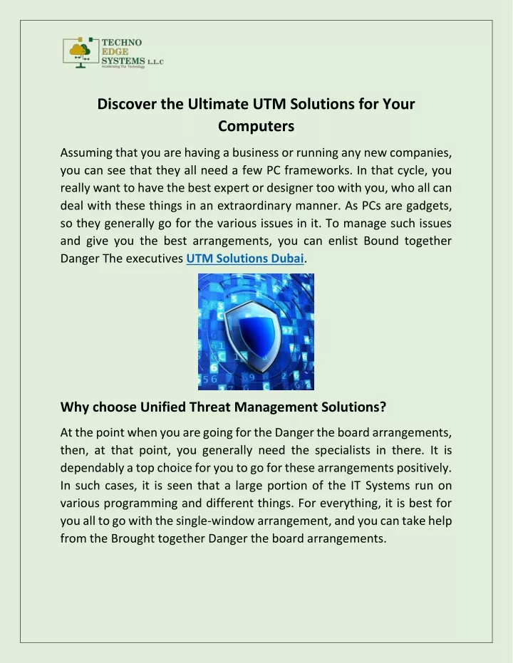 discover the ultimate utm solutions for your