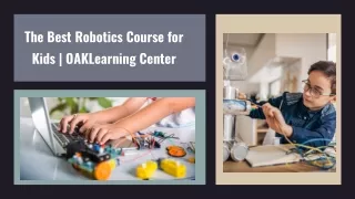 The Best Robotics Course for Kids | OAKLearning Center