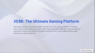 XE88-The-Ultimate-Gaming-Platform