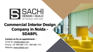 Commercial Interior Design Company in Noida -  SDABPL (1)