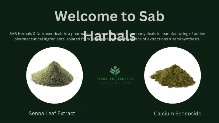 welcome to sab harbals