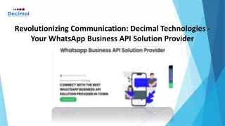 revolutionizing communication decimal