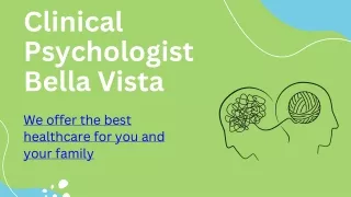 Clinical Psychologist Services in Bella Vista Nurturing Mental Well-being