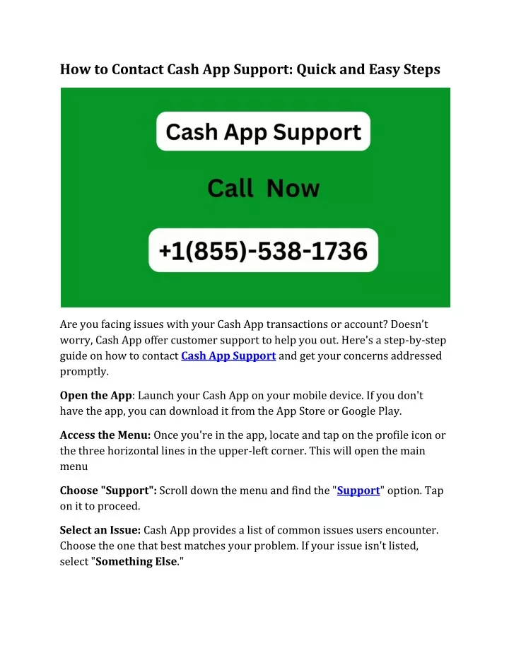 how to contact cash app support quick and easy