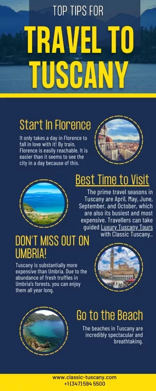 Top Tips for travel to tuscany