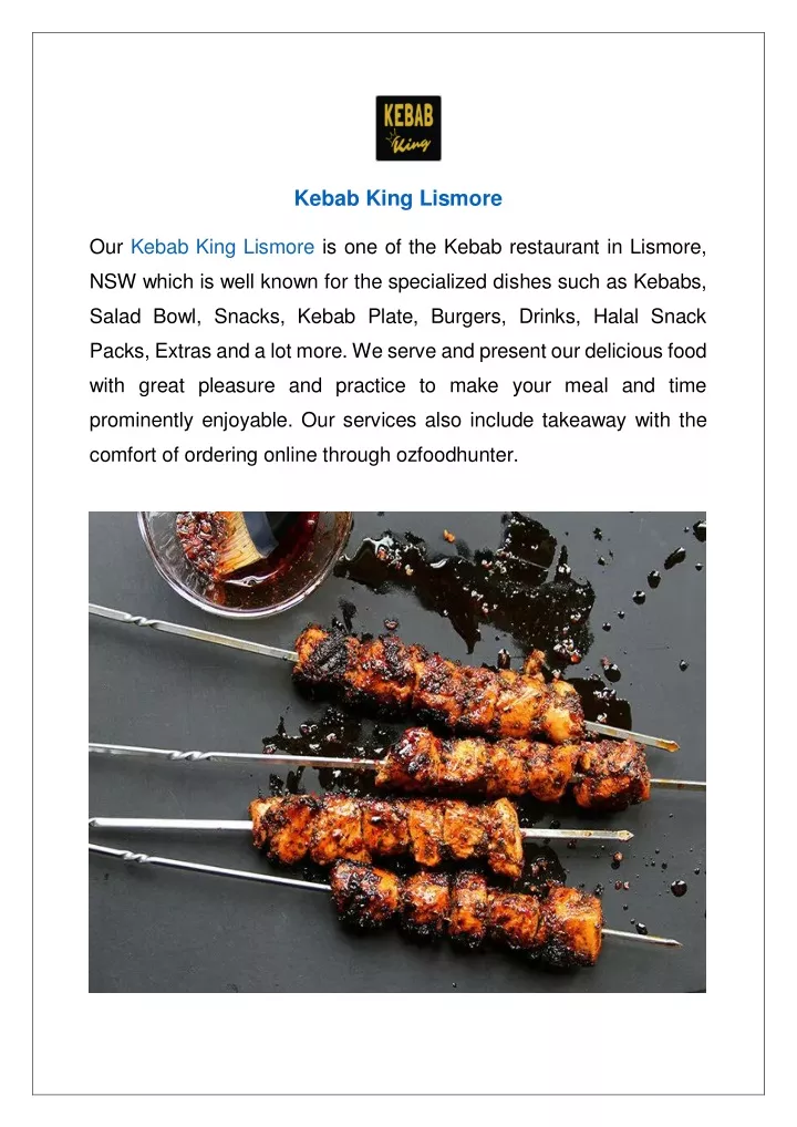 kebab king lismore