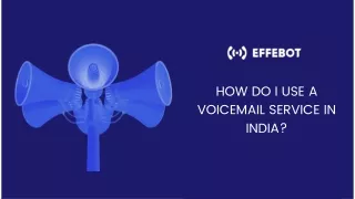 How do I use a voicemail service in India