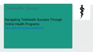 Navigating Telehealth Success Through Online Health Programs