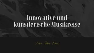 Innovation und Kunstfertigkeit in der Musik | Evan Alexis Christ